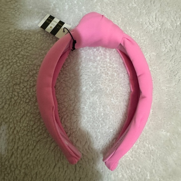 Lele Sadoughi Neoprene Knotted Headband in Bubblegum - Picture 3 of 7
